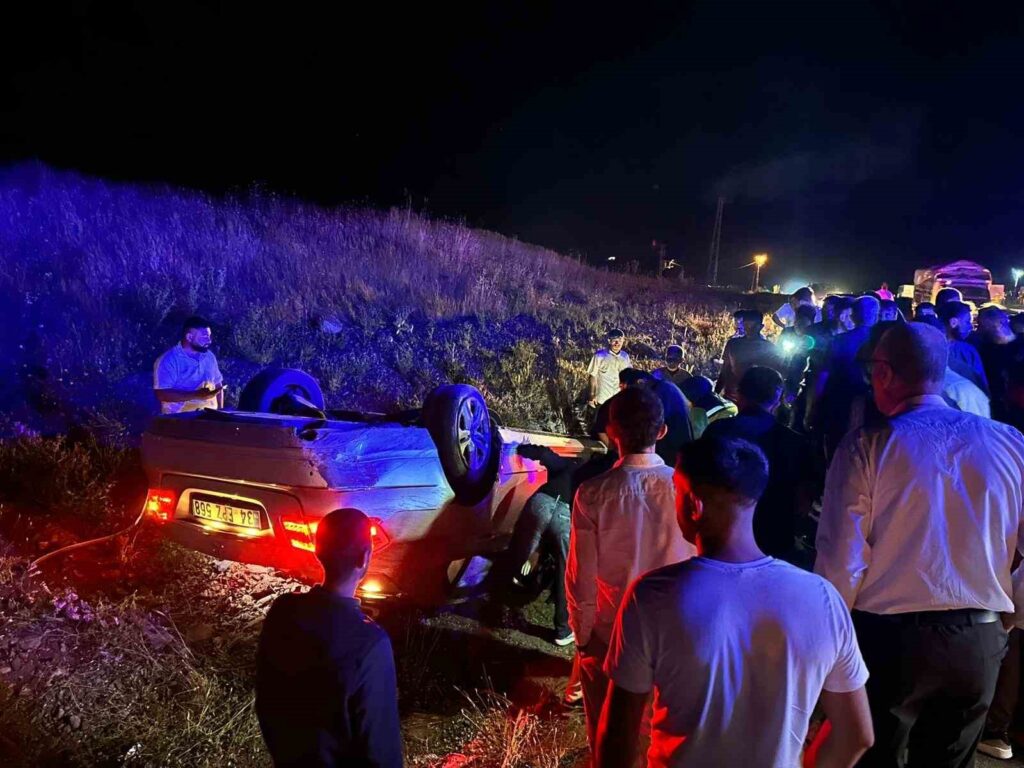 Bingöl-Diyarbakır yolunda otomobil takla attı: 1 yaralı